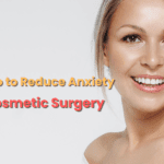 Calm and confident woman preparing for cosmetic surgery with relaxation techniques