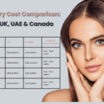 Global cosmetic surgery cost comparison chart – India vs. USA, UK, UAE, and Canada