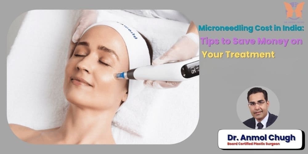 Microneedling treatment in India – woman receiving skin rejuvenation procedure with dermapen