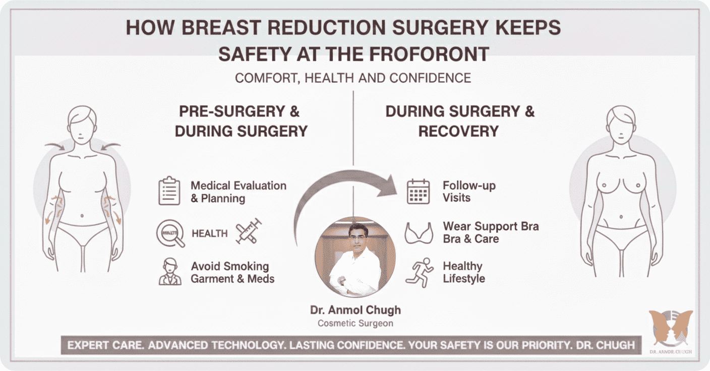 How Breast Reduction Surgery Keeps Safety at the Forefront
