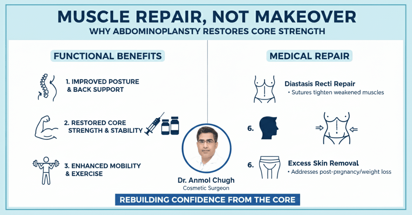 Muscle Repair, Not Makeover, Why Abdominoplasty Restores Core Strength