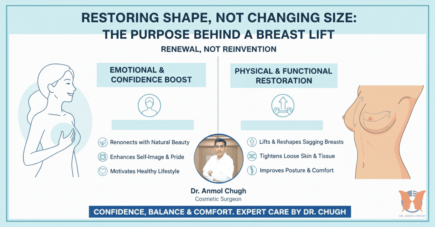 Restoring Shape, Not Changing Size: The Purpose Behind a Breast Lift