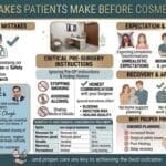 Common mistakes patients make before cosmetic surgery procedures