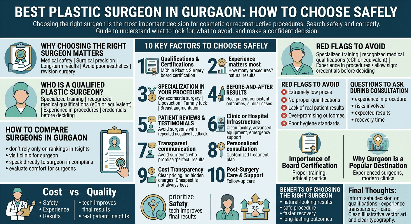 How to choose the best plastic surgeon in Gurgaon safely