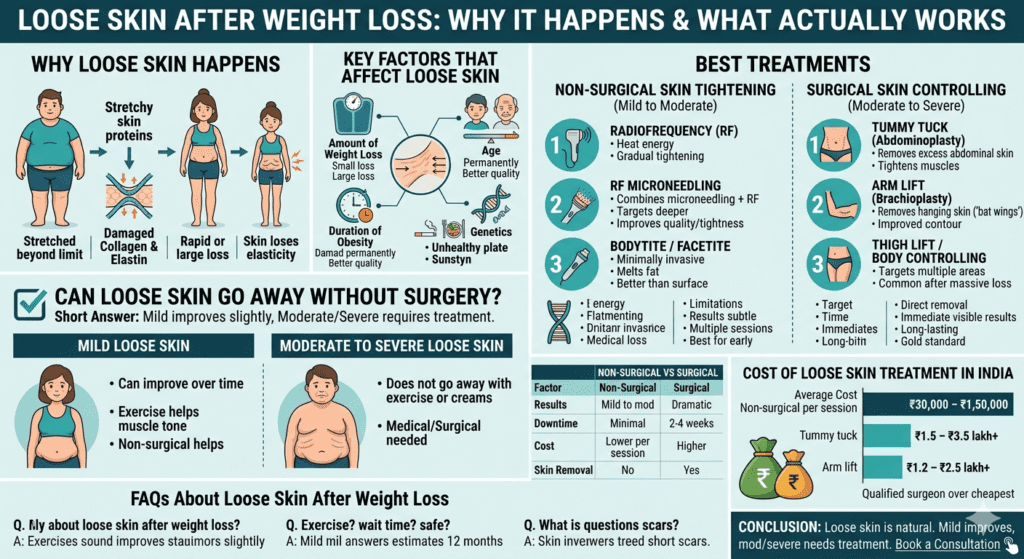 Loose skin after weight loss and effective ways to treat it