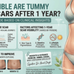 Tummy tuck scars appearance after one year and healing results