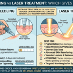 Comparison of microneedling and laser treatment for better skin results