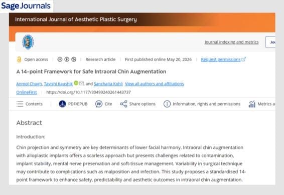 A 14-point Framework for Safe Intraoral Chin Augmentation