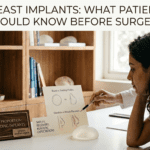 Dr. Anmol Chugh explaining important considerations before breast implant surgery