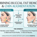 Dr. Anmol Chugh explaining combined buccal fat removal and chin augmentation for improved facial balance