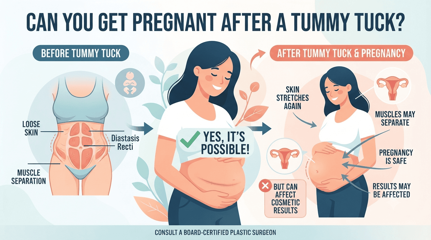 Dr. Anmol Chugh explaining pregnancy after tummy tuck surgery and its impact on long-term results