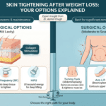 Dr. Anmol Chugh explaining the best surgical and non-surgical skin tightening options for loose skin after significant weight loss