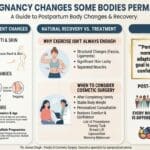 Dr. Anmol Chugh explaining why some body changes after pregnancy can be permanent and how they can be treated